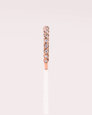 0.23 CT Round Stones Moissanite Open Wedding Band
