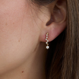 1.0 CT Round Bezel Solitaire Lab Grown Diamond Earrings