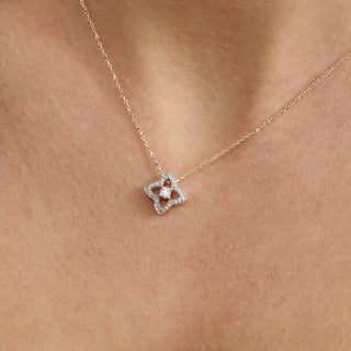 1.0 CT Round Bezel Solitaire Lab Grown Diamond Necklace