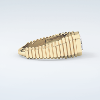 1.5 CT Emerald Cut Solitaire Bezel Moissanite Engagement Ring 4