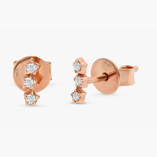 1.0 CT Round Bezel Solitaire Lab Grown Diamond Earrings