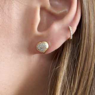 1.0 CT Round Bezel Solitaire Lab Grown Diamond Earrings