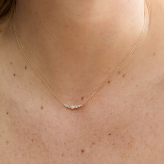 1.0 CT Round Bezel Solitaire Lab Grown Diamond Necklace