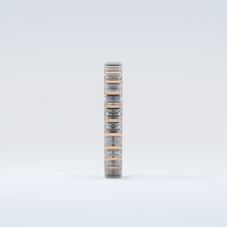 1.08 TCW Baguette Shaped Moissanite Wedding Band 11