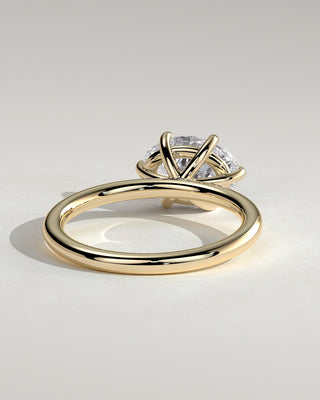 Round Halo, Pave & Split Shank Engagement Ring – 1.93 CT Lab Grown Diamond
