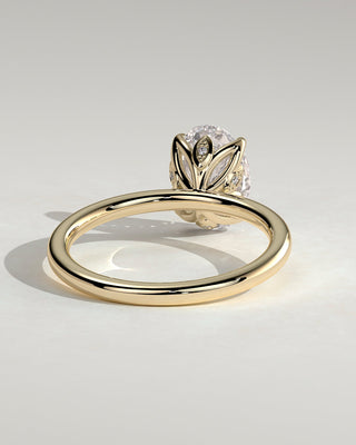 Round Halo, Pave & Split Shank Engagement Ring – 1.93 CT Lab Grown Diamond