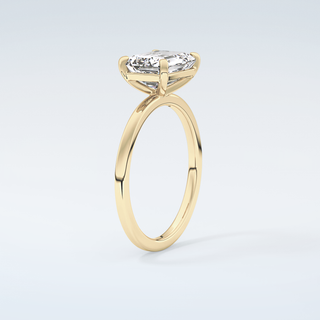 2.0 CT Emerald Cut Solitaire Moissanite Engagement Ring 6