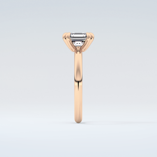 2.0 CT Asscher Cut Solitaire Moissanite Engagement Ring 11