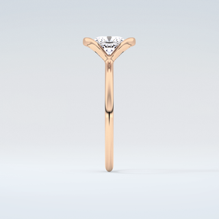 2.0 CT Cushion Cut Half Bezel Moissanite Engagement Ring 11