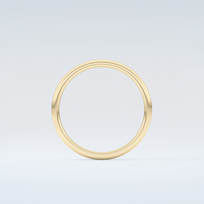 Sleek Simplicity Classic Shank Wedding Band