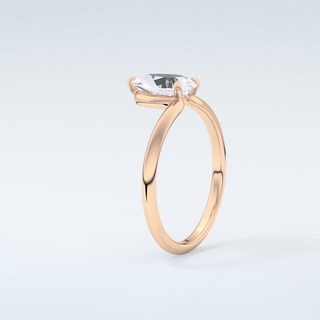 2.0 CT Pear Cut Solitaire Moissanite Engagement Ring 12