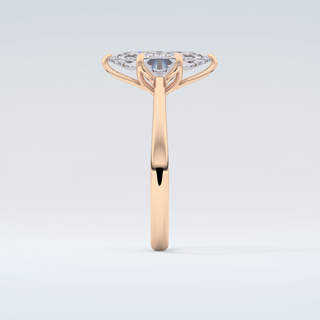 1.5 CT Marquise Cut Solitaire Style Moissanite Engagement Ring 11