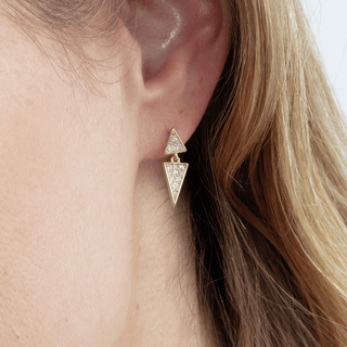 1.0 CT Round Bezel Solitaire Lab Grown Diamond Earrings