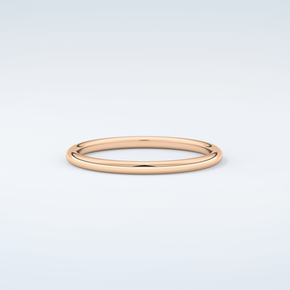 Sleek Simplicity Classic Shank Wedding Band