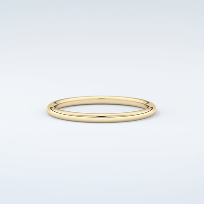 Sleek Simplicity Classic Shank Wedding Band