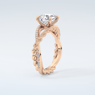 2.0 CT Round Cut Split Shank Moissanite Engagement Ring 12