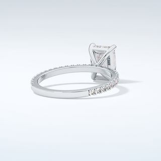 2.0 CT Radiant Cut Pave Moissanite Engagement Ring 15