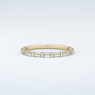 1.02 TCW Baguette Cut Moissanite Wedding Band 4