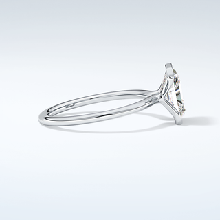 2.0 CT Radiant Cut Half Bezel Moissanite Engagement Ring 16