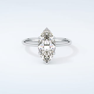 2.0 CT Marquise Cut Hidden Halo  Moissanite Engagement Ring 13