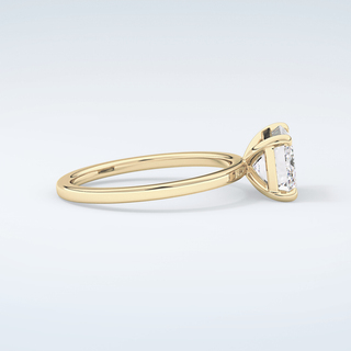 2.0 CT Emerald Cut Solitaire Moissanite Engagement Ring 4