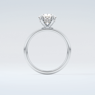 2.0 CT Oval Cut Hidden Halo Moissanite Engagement Ring 14