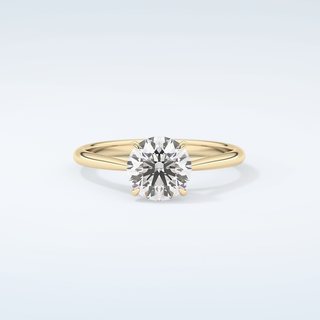 2.0 CT Round Cut Solitaire Moissanite Engagement Ring 1