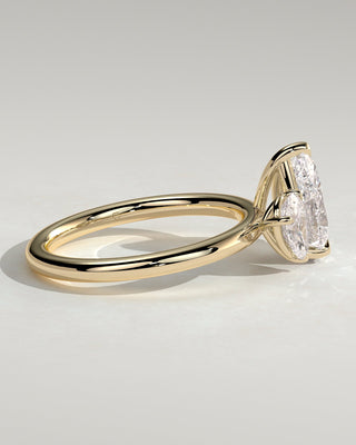 2.8 CT Pear Toi Et Moi Moissanite Diamond Engagement Ring