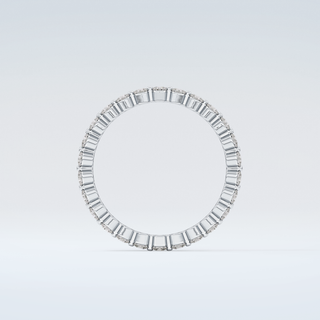 0.69 TCW Round Shaped Diamond Eternity Moissanite Wedding Band 14