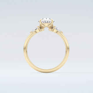 2.0 CT Oval Cut Three Stone Moissanite Engagement Ring 2