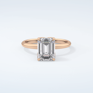 1.75 CT Emerald Cut Solitaire Moissanite Engagement Ring 7
