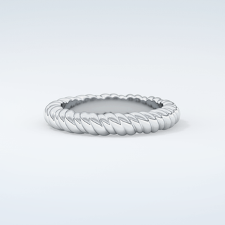 Gold Rope - Twisted Shank Wedding Band 16