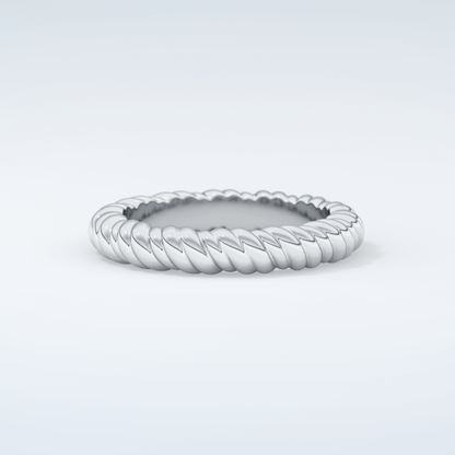 Gold Rope - Twisted Shank Wedding Band