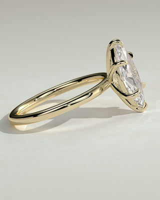 Round Halo, Pave & Split Shank Engagement Ring – 1.93 CT Lab Grown Diamond