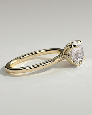 Round Halo, Pave & Split Shank Engagement Ring – 1.93 CT Lab Grown Diamond
