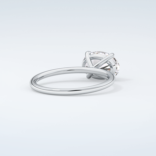 2.0 CT Oval Cut Solitaire Moissanite Engagement Ring 15