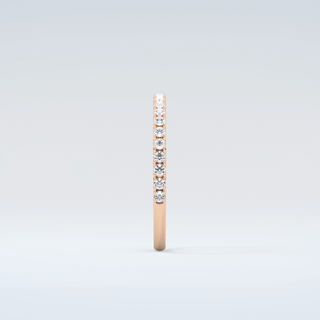 0.18 TCW Round Shaped Moissanite Wedding Band 11