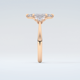 2.0 CT Marquise Cut Three Stone Moissanite Engagement Ring 11