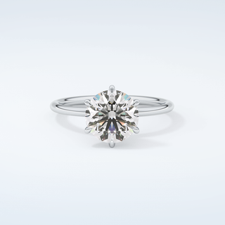 2.0 CT Round Cut Solitaire Moissanite Engagement Ring 13