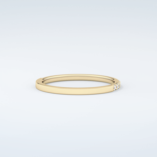 0.18 TCW Round Shaped Moissanite Wedding Band 3