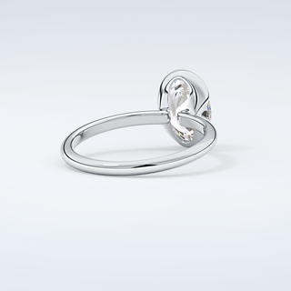 2.0 CT Oval Cut Solitaire Style Moissanite Engagement Ring 15