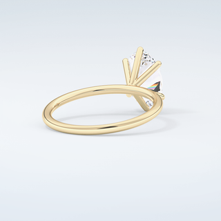 2.0 CT Oval Cut Solitaire Moissanite Engagement Ring 3