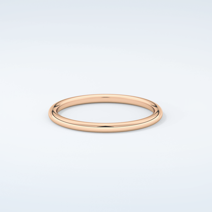 Sleek Simplicity Classic Shank Wedding Band