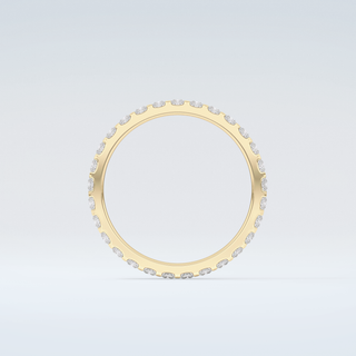 0.54 TCW Princess Shaped Moissanite Wedding Band 2