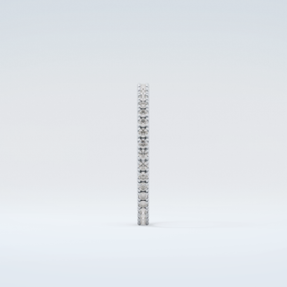 0.36 TCW Round Shaped Moissanite Wedding Band 17