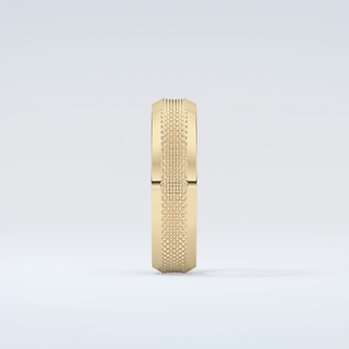 Textured Moissanite Wedding Band 5