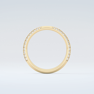 0.16 TCW Round Shaped Moissanite Wedding Band 2