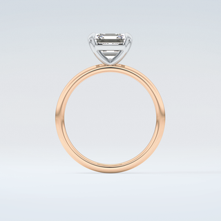 2.0 CT Asscher Cut Solitaire Moissanite Engagement Ring 8