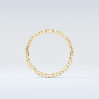 0.36 TCW Round Shaped Moissanite Wedding Band 2