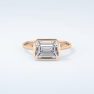 2.0 CT Emerald Cut Solitaire Moissanite Engagement Ring 7